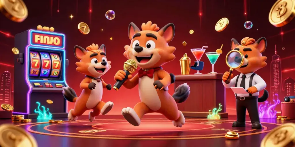 Celebrate winning moments at sumsel toto with hyenas in a lively casino scene!