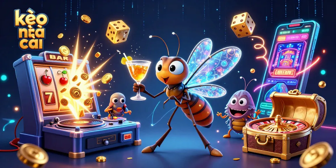 Engage with kèo nhà cái through colorful casino mascots, vibrant games and dynamic elements creating a lively atmosphere.