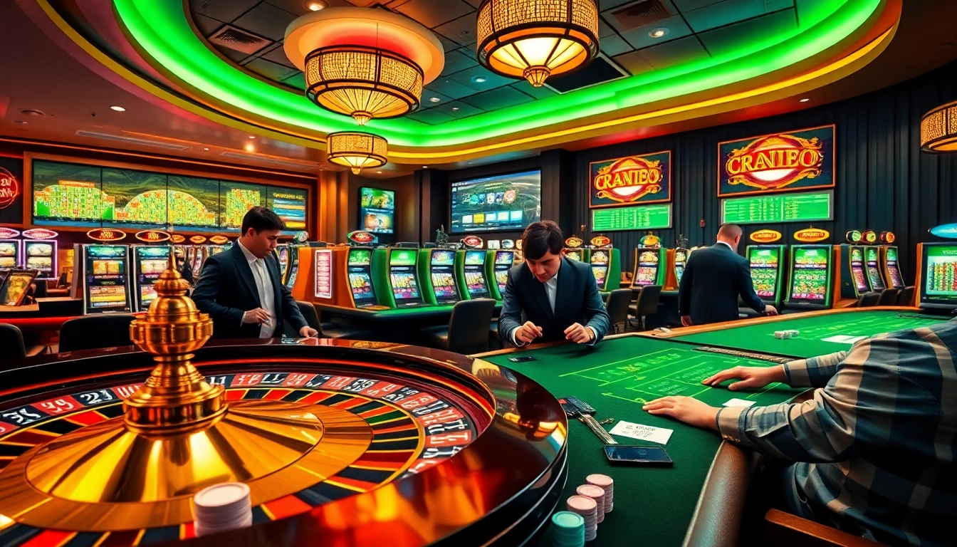 Experience the thrill of betting with uk88 nhà cái uy tín in a vibrant casino setting.