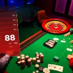 Experience thrilling gameplay at Fun88's casino with poker and roulette excitement.