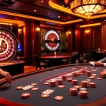 Experience the excitement of link mm88 at a luxurious casino poker table.
