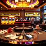 Experience the thrill of gambling at 789BETCOM with vibrant casino elements and exciting atmosphere.