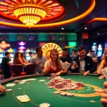 Engaging poker game scene at https://du88i.com/ with colorful chips, inviting casino atmosphere.
