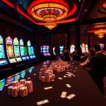 Experience the excitement of online gambling at https://l567.tech/ with vibrant slot machines and luxury casino atmosphere.