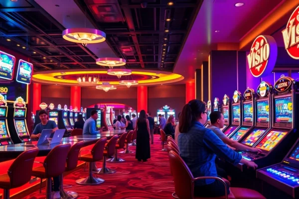 Experience the excitement of online betting at w88.nyc with this engaging casino scene.