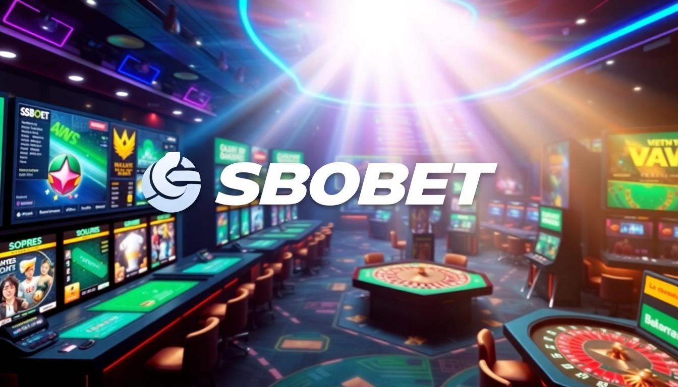 SBOBET gaming experience showcasing vibrant betting options and user-friendly interface.