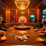 Experience the excitement of high-stakes gambling at Jun88 casino with vibrant poker tables and slot machines.