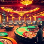 Exciting gambling scene at chotruyen casino featuring dynamic tables and vibrant players.
