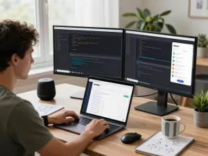 Molt bot in action on a developer's workspace, showcasing task management and productivity tools during an engaging coding session.