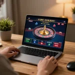 Player strategizing on LC88 by engaging in live casino games at home for optimal gameplay.