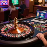 sun win gameplay scene with spinning roulette wheel and betting chips during online gaming