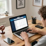 Experience live sports betting excitement with ABC8go on a modern laptop.