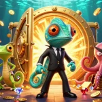 Play winning slots at 789win, featuring vibrant characters in a dynamic casino scene.