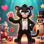 Play winning games at 8xbet with stylish characters and vibrant casino elements.