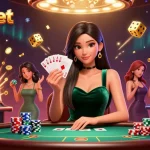 win big at jun88bet with an elegant poker player showcasing her skills at the luxury poker table