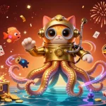 Engage in thrilling gameplay at credit card casino with vibrant 3D characters and colorful game elements
