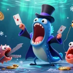 Engage with 89BET's vibrant underwater casino scene featuring a unique magic act.