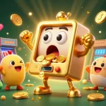 Experience FIVE88 excitement with a golden slot machine hitting a jackpot and coins overflowing.