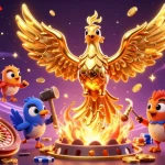 Experience the thrill of winning at VK88 with golden coins, roulette wheels, and festive celebrations.