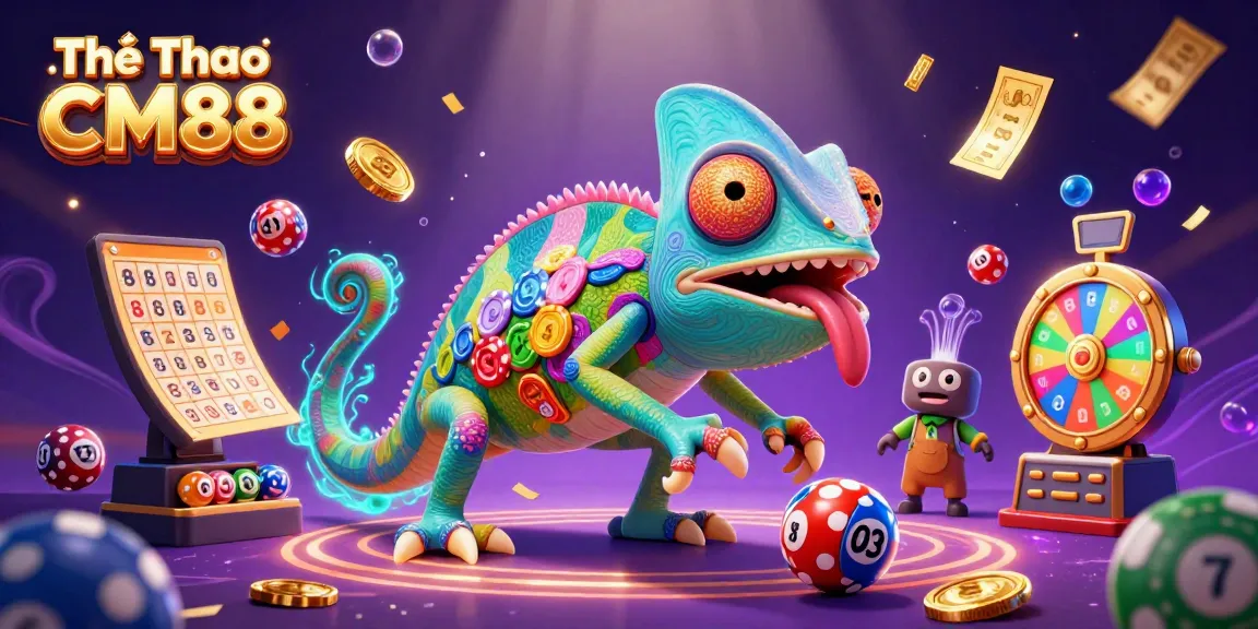 Engage in thrilling action with Thể Thao CM88, featuring vibrant sports elements and a colorful casino atmosphere.