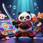 Experience thrilling gameplay at mm88 with vibrant 3D characters surrounded by immersive casino elements.