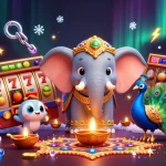 Experience the thrill of spinning the reels at a Direct website, featuring vibrant 3D casino elements and characters.