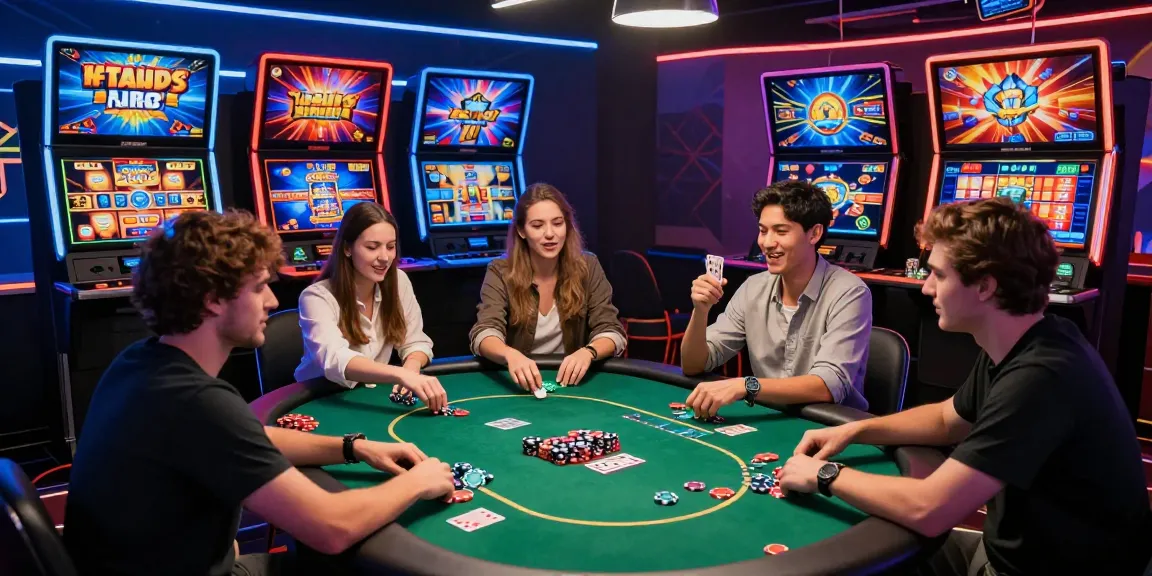 Engaging atmosphere in new online casinos with players celebrating wins at vibrant virtual poker table in 2026.