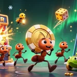 Experience the thrill of ee88h with ants orchestrating a high-stakes heist in a colorful casino world.