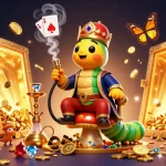 Experience the excitement of the best aussie online casino with vibrant 3D characters and casino symbols bursting with action.